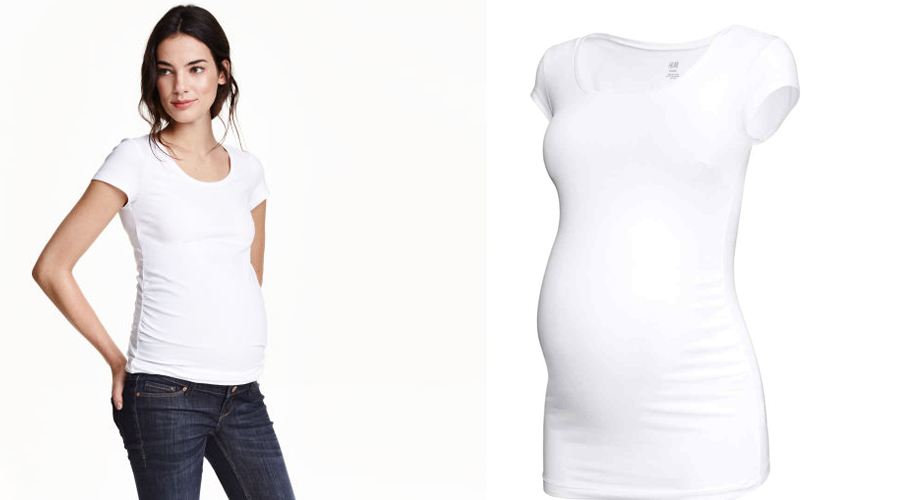 Camiseta blanca Embarazada Coco y Manuela
